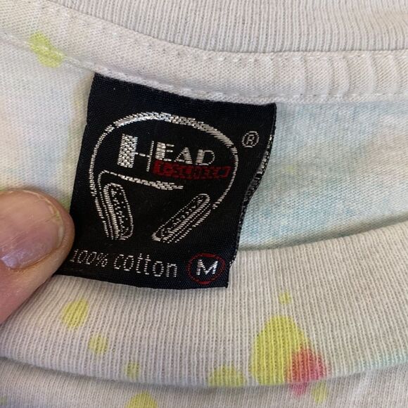 Vintage 90's Red Hot Chili Peppers Tie Dye T Shirt Size M E - Picture 3 of 9